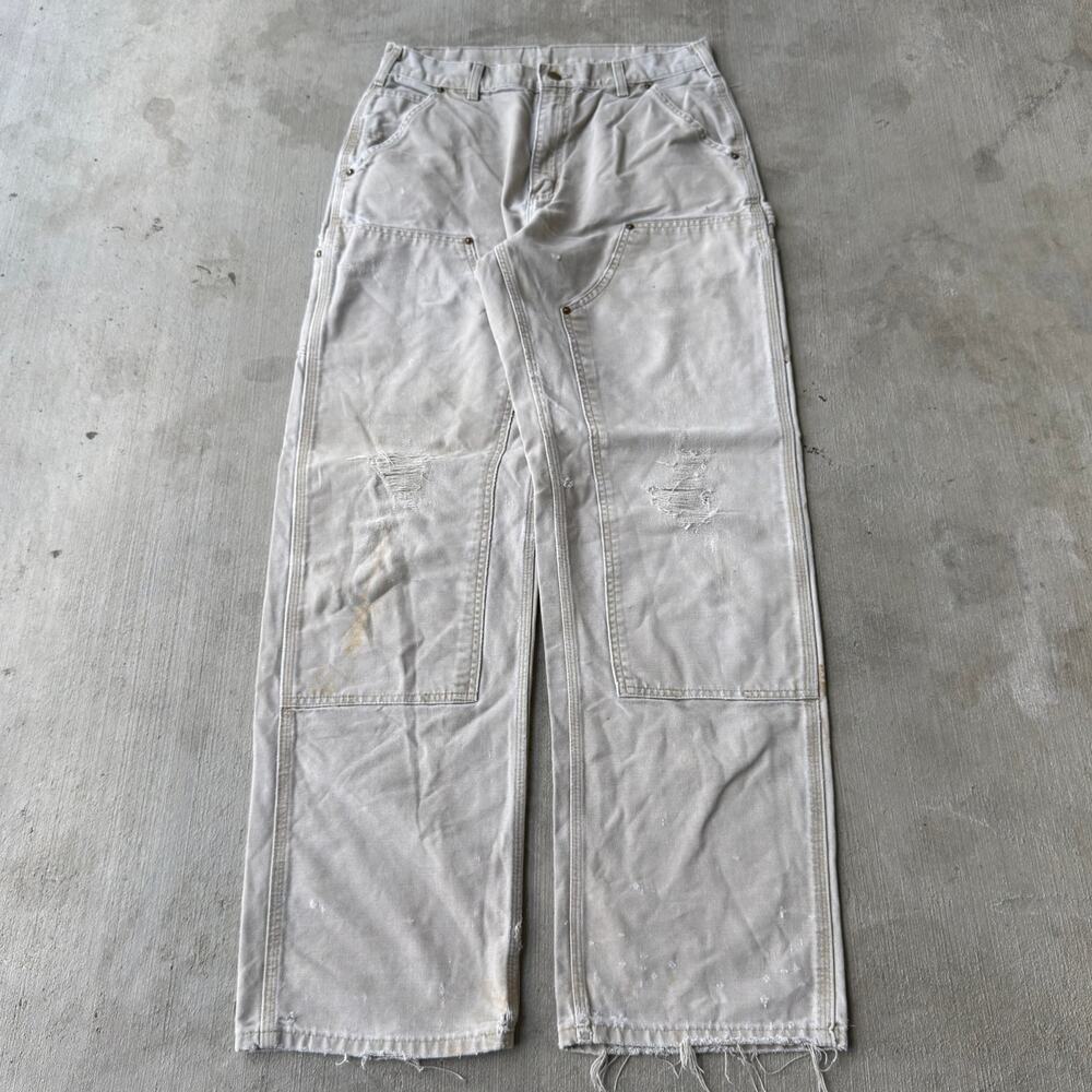 Carhartt Tan brown double knee work wear carpenter pants